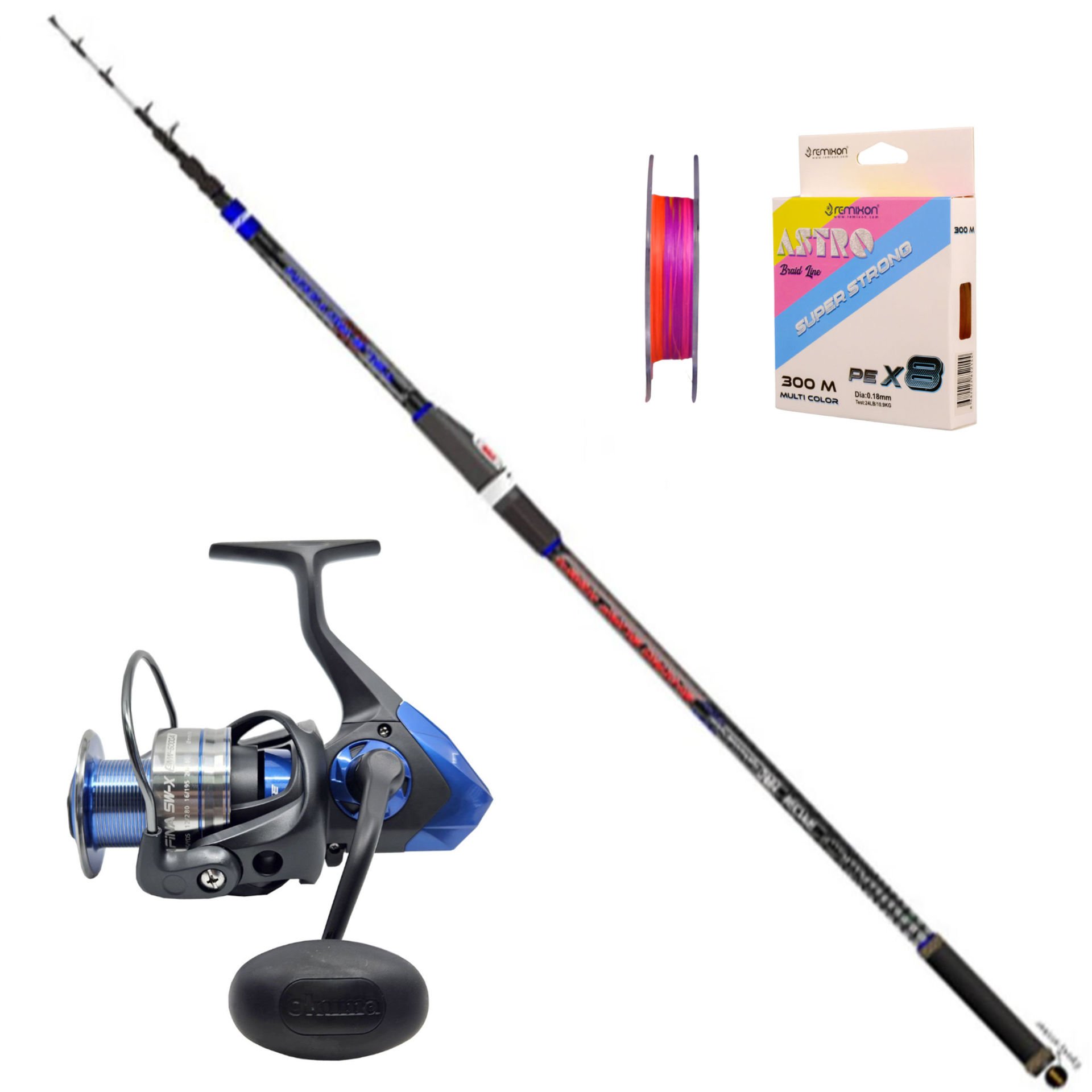 Okuma Safina 8000SW - Ryobi Shiro 400cm Surf Olta Seti