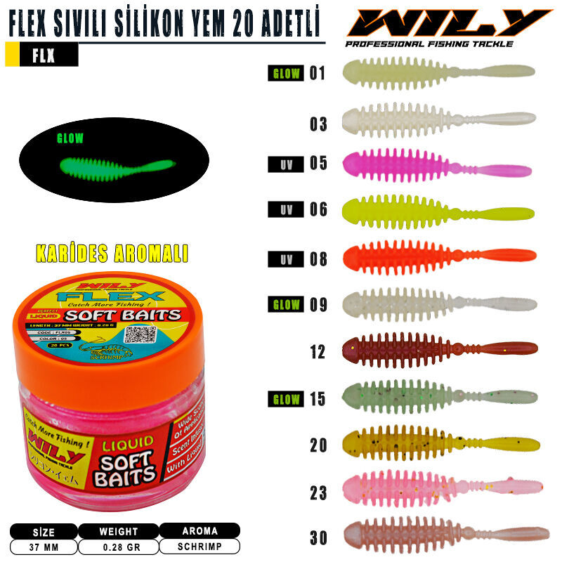 Wily Flex Sıvılı Silikon  37 mm 20 Adetli