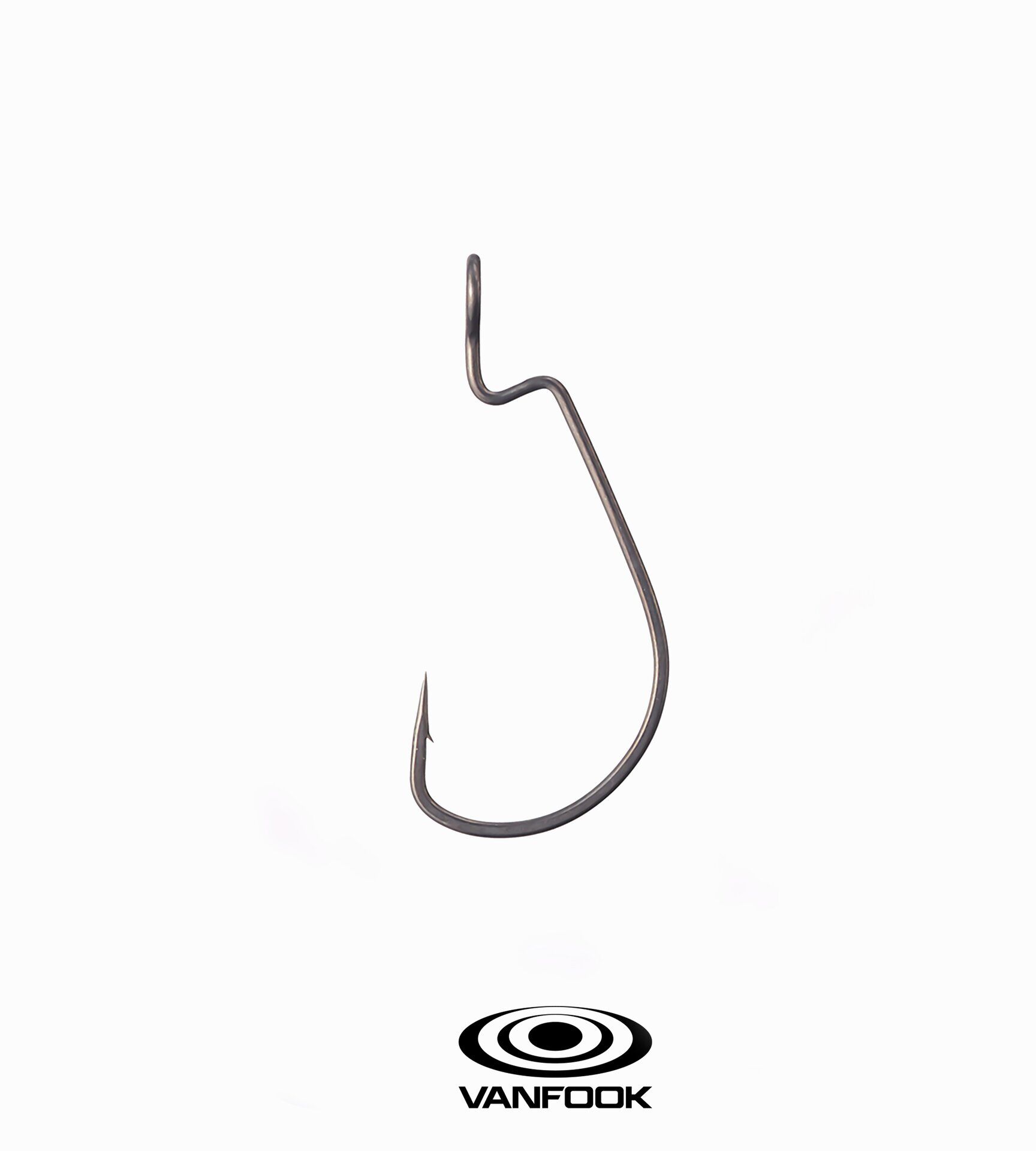VANFOOK WORM-48F LARGE EYE FS BK 8P #6