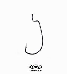 VANFOOK WORM-55B FLAT NS BLACK 5P #3/0
