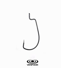 VANFOOK WORM-55B FLAT NS BLACK 5P #4/0