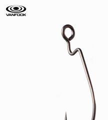 VANFOOK WORM-55B FLAT NS BLACK 5P #4/0