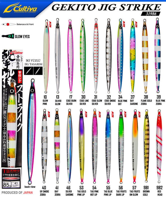 Cultiva 31986 GEKITO JIG STRIKE 15cm 85gr