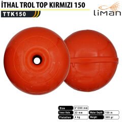Liman İthal Trol Topu Kırmızı 150 m