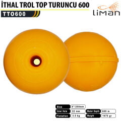 Liman İthal Trol Topu Turuncu 600 m
