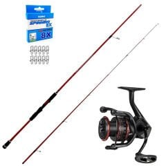 Okuma Red Spin 279cm 10-40gr - Okuma Ceymar 4000 Spin Olta Seti