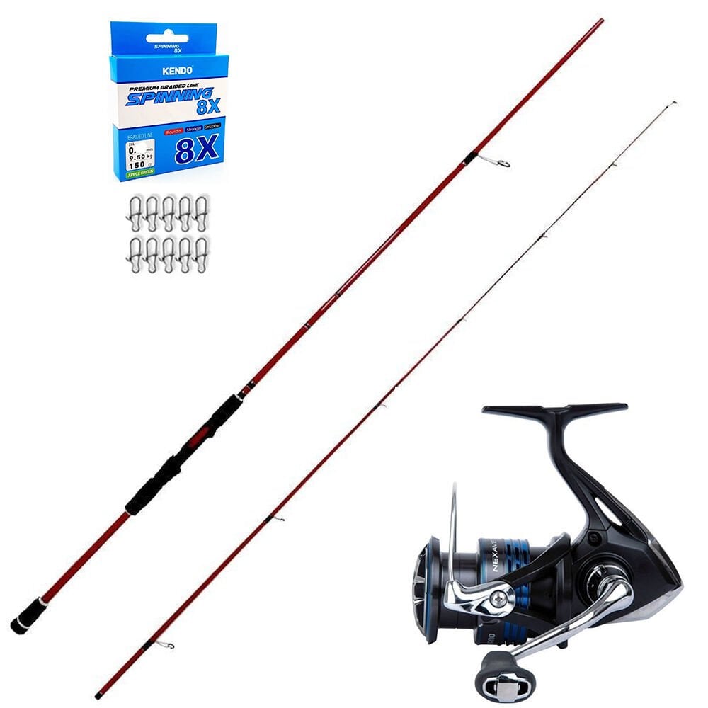 Okuma Red Spin 279cm 10-40gr - Shimano Nexave 3000 Spin Olta Seti