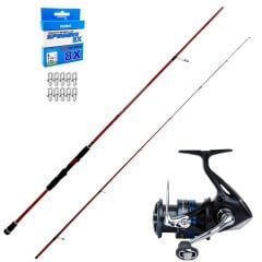 Okuma Red Spin 279cm 10-40gr - Shimano Nexave 3000 Spin Olta Seti