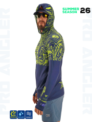 Fujin Pro Angler S26 Hooded Izohips Blue Green