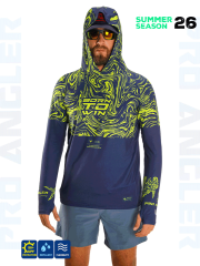 Fujin Pro Angler S26 Hooded Izohips Blue Green