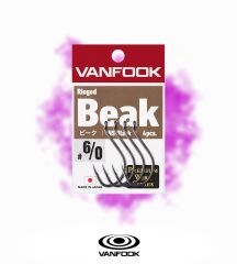 VANFOOK RINGED BEAK NS BLACK 3P #6/0