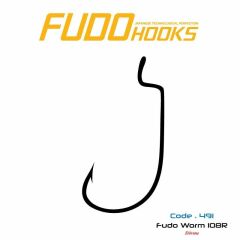 4911 FUDO WORM 108R #2/0 BLACK NIKEL 4P