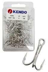 Kendo 8247 Tin O'Shaunessy Treble 100 Adet 3'lü Çarpma İğnesi
