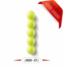 SPIINX FISH EGGS 10MM 25P CHEDDAR MOLD GREEN GLITTER 57