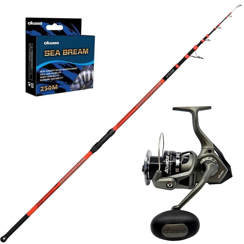 Okuma Acuador 8000 - Ryobi Cobia 425cm 100-300gr Surf Olta Seti
