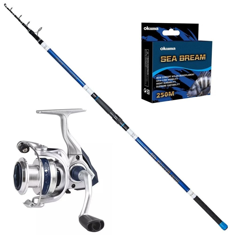 Okuma Aria  8000 - Ryuji Surf Master 420cm 100-250gr Surf Olta Seti