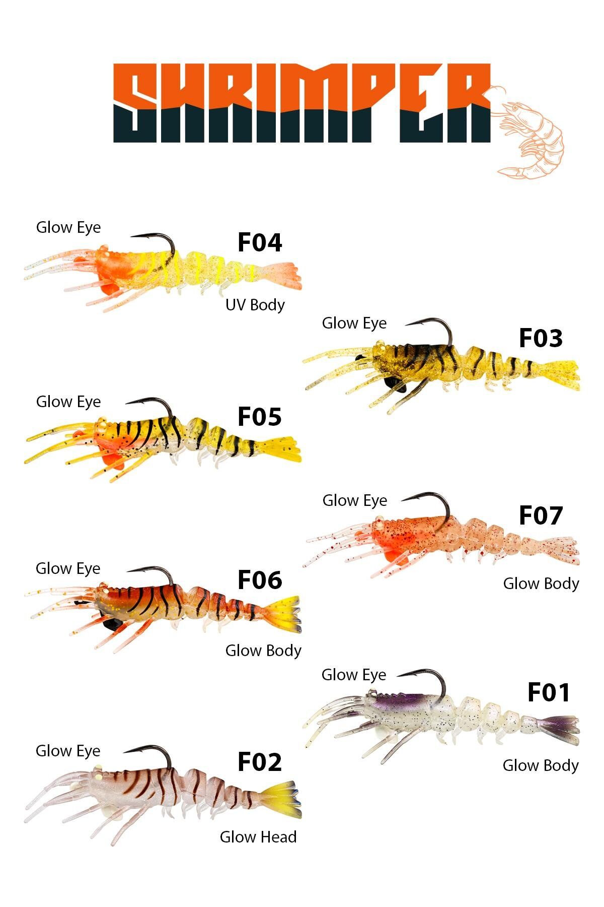 Fujin Shrimper 75mm 8.5gr Silikon Karides