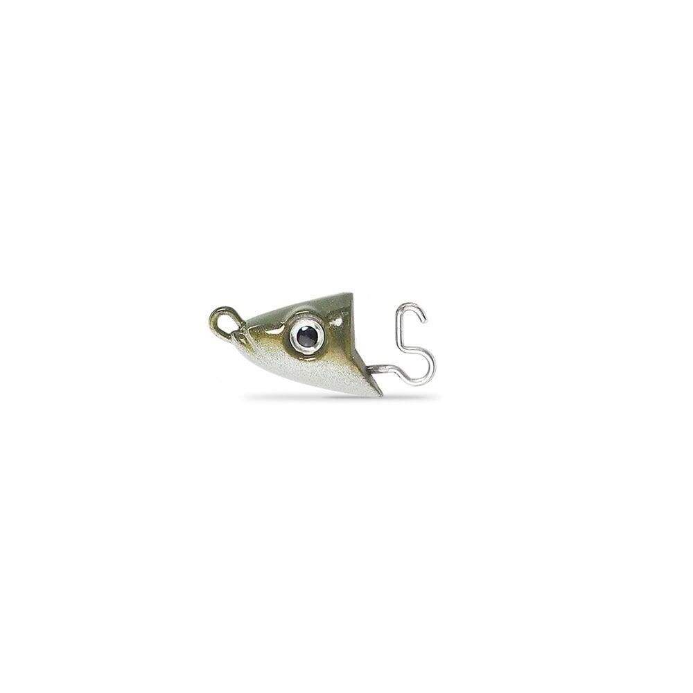 Fiiish BE150 BE1260 2 Tetes Plombees Shallow 10 gr Kaki Jighead