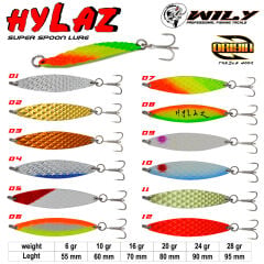 Wily Hylaz Kaşık  24 gr  90 mm - Hologramlı