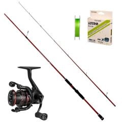 Okuma Ceymar 1000 - Okuma Red Spin 212cm 1-12gr LRF Olta Seti