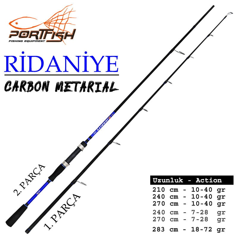 Portfish Ridaniye Spin 210 cm 10-40 GR  1.PARÇA  (Yedek Parçası)