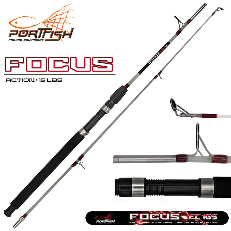 Portfish Focus Vidalı Dolgu Tekne Kamışı 15 lbs