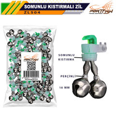 Portfish Somunlu Kıstırmalı Zil 18 mm 100 Adetli