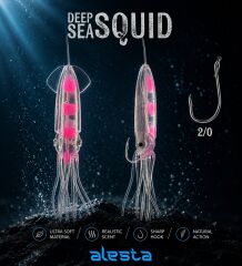 DEEP SEA SQUID X0297 3K 0.50 #2/0 WHITE PINK