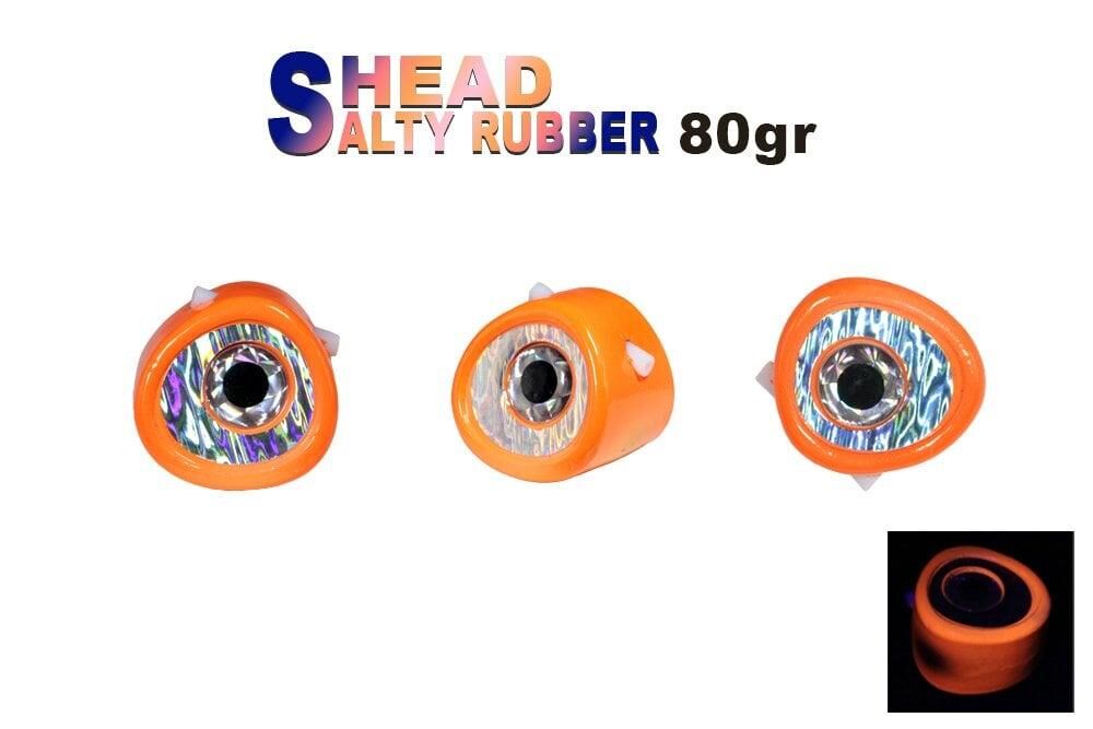 Fujin Salty Rubber Head 80gr Kafa 05 Orange  3D Eye