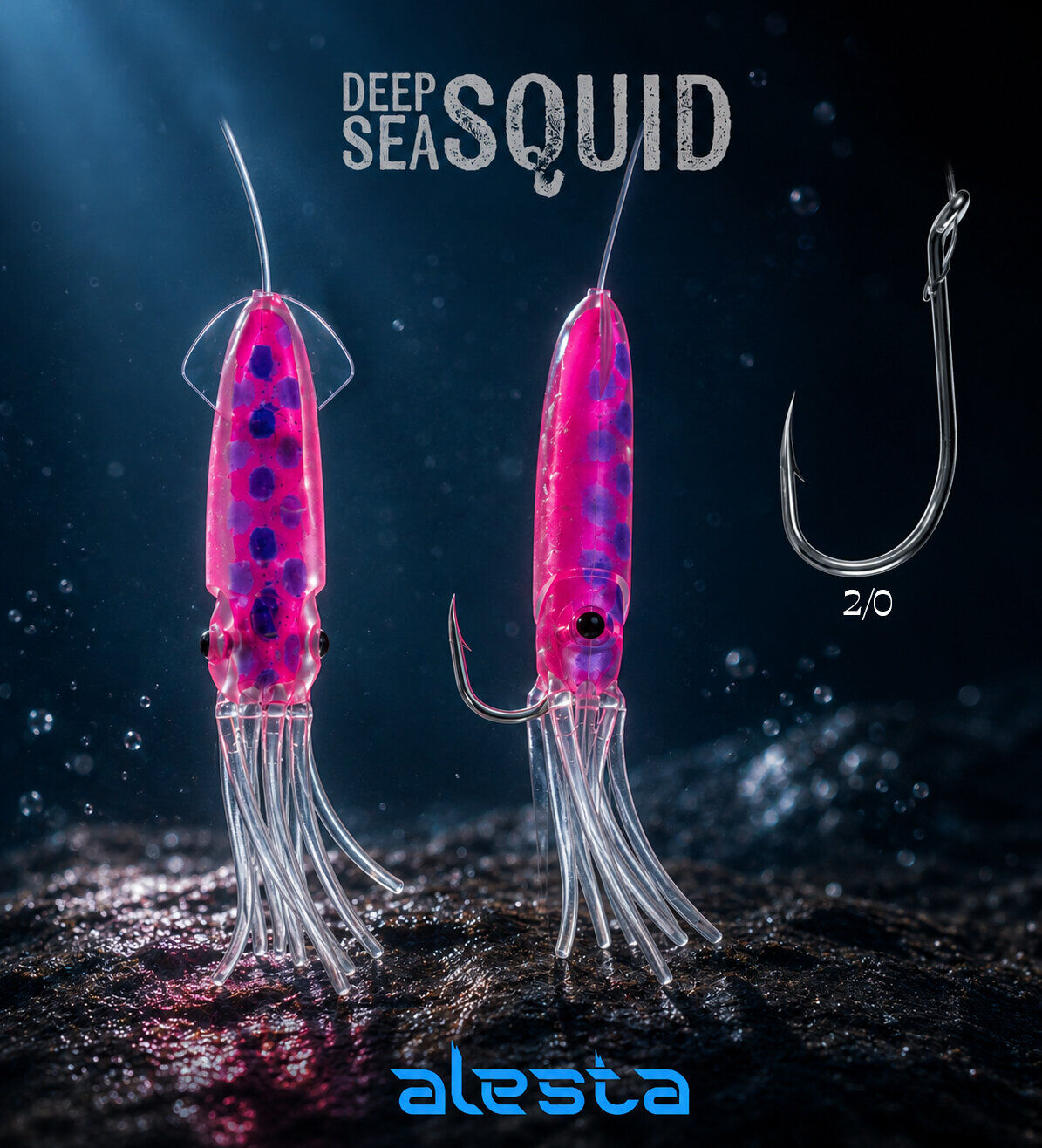 DEEP SEA SQUID X0297 3K 0.50 #2/0 PURPLE PINK