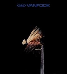 VANFOOK EC-1803 ELK HAIR CADDIS FLY 3P #18