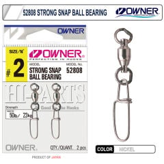 Owner 52808 Strong Snap Ball Bearing Rapala Klipsi