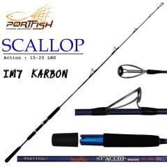 Portfish Scallop Jig Kamışı Tek Parça 60-180 gr