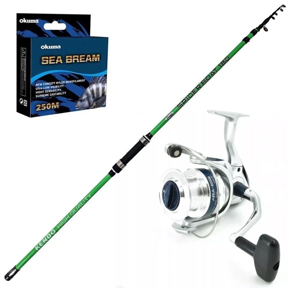 Okuma Aria 8000 - Kendo Spider Boat 180cm Teleskopik Olta Seti