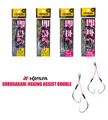XESTA SOKUGAKARI JIGGING ASSIST DOUBLE 2-4 CM #3/0 2P