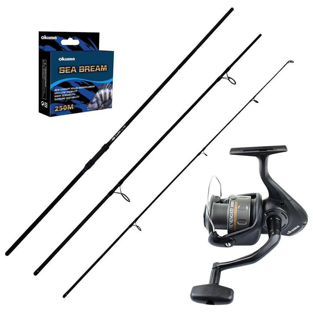 Okuma Revenger 65 - Kendo  Carp 390cm 3 Parça Sazan Olta Seti