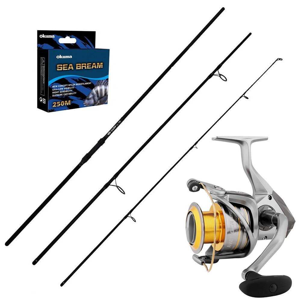 Okuma Avenger 10000 - Kendo Carp 390cm 3 Parça Sazan Olta Seti