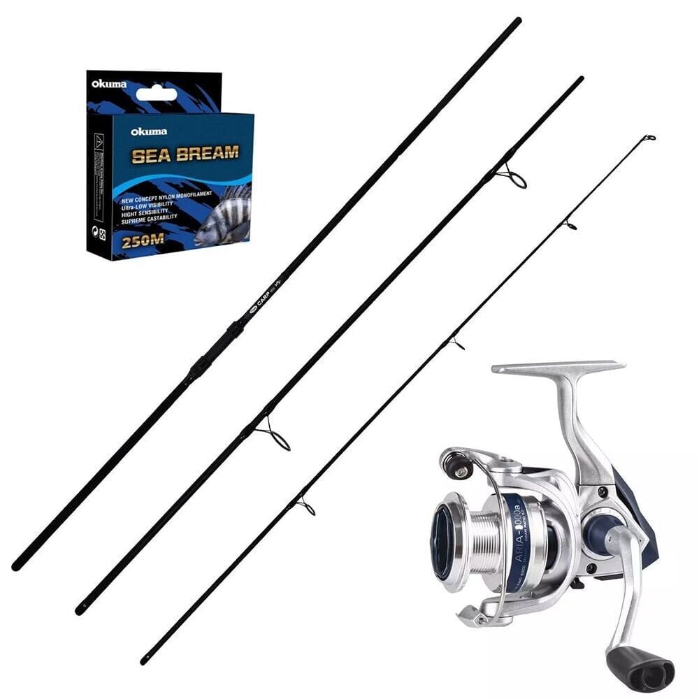 Okuma Aria 8000 - Kendo Carp 360cm 3 Parça Sazan Olta Seti
