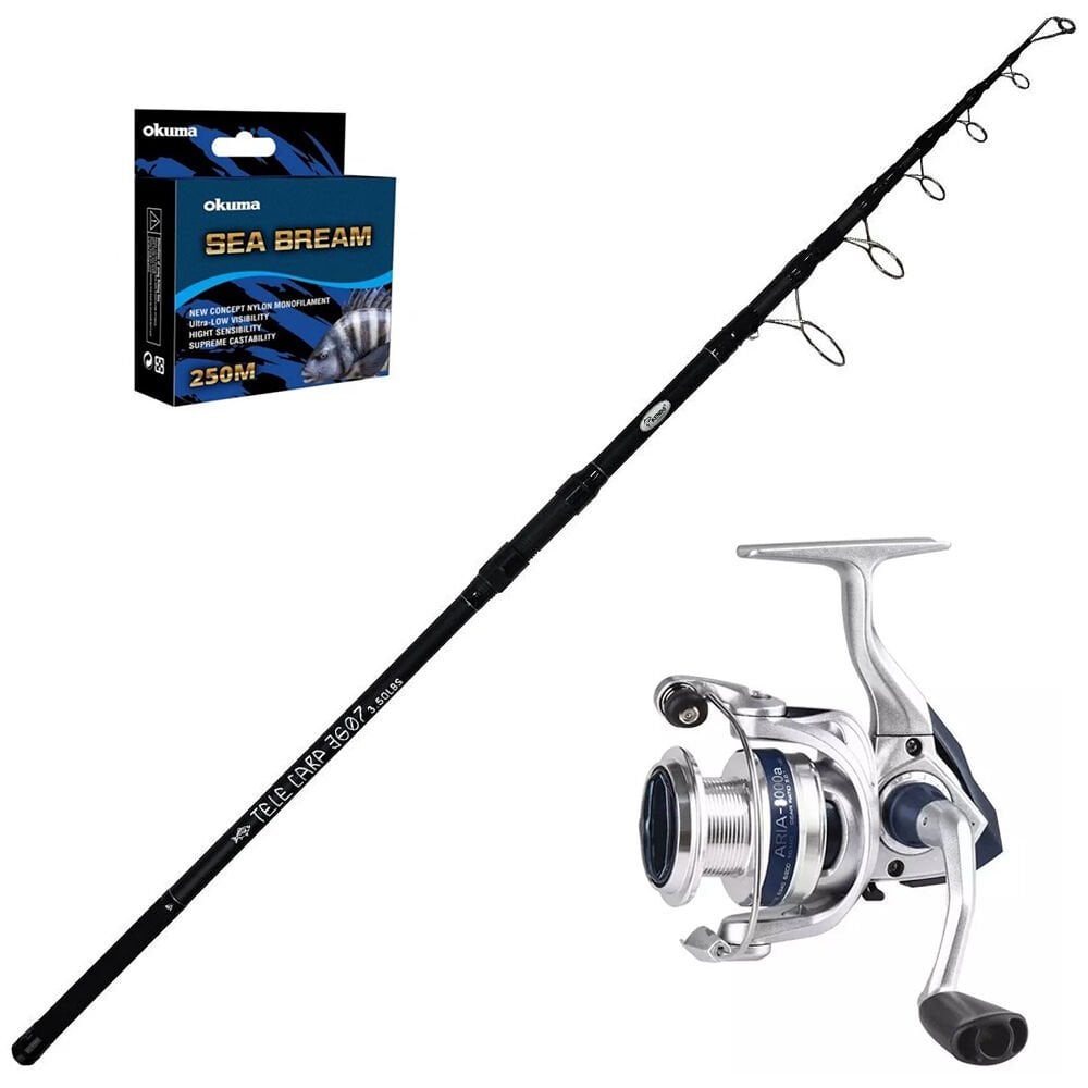 Okuma Aria 8000 - Kendo TeleCarp 360cm Sazan Olta Seti