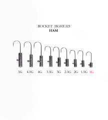 ROCKET JIGHEAD HAM 4P 1G