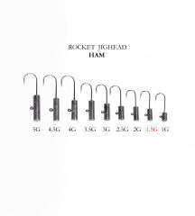 ROCKET JIGHEAD HAM 4P 1.5G