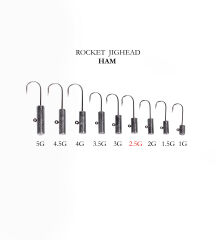 ROCKET JIGHEAD HAM 4P 2.5G