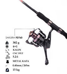 SAKURA FD-760 AL KAFA CNC KOL 6+1 BB