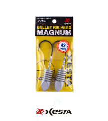 XESTA BULLET RIBHEAD MAGNUM JIGHEAD #8/0 2P 42G