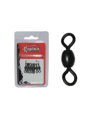 Captain 5008 Rulmanlı Crane Fırdöndü 6'lı Paket Mat Black