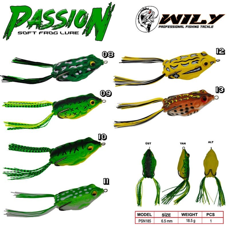 Wily Passion Silikon Kurbağa 6.5 cm 18.5 gr