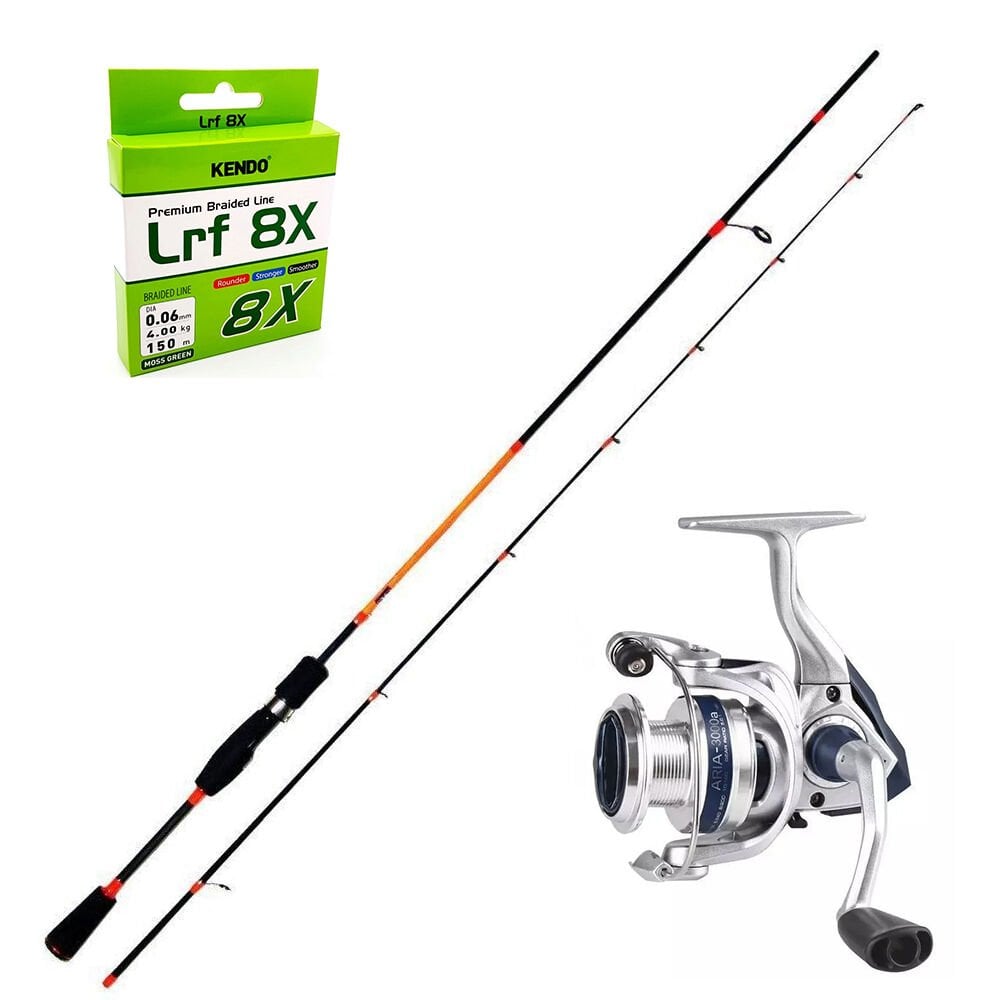 Okuma Aria 1000 - Fujin Salty Rugger 230cm 08-10gr LRF Olta Seti