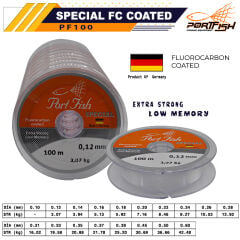 Portfish Special Fluoro Carbon Coated 100 mt Devamlı 10 Adetli