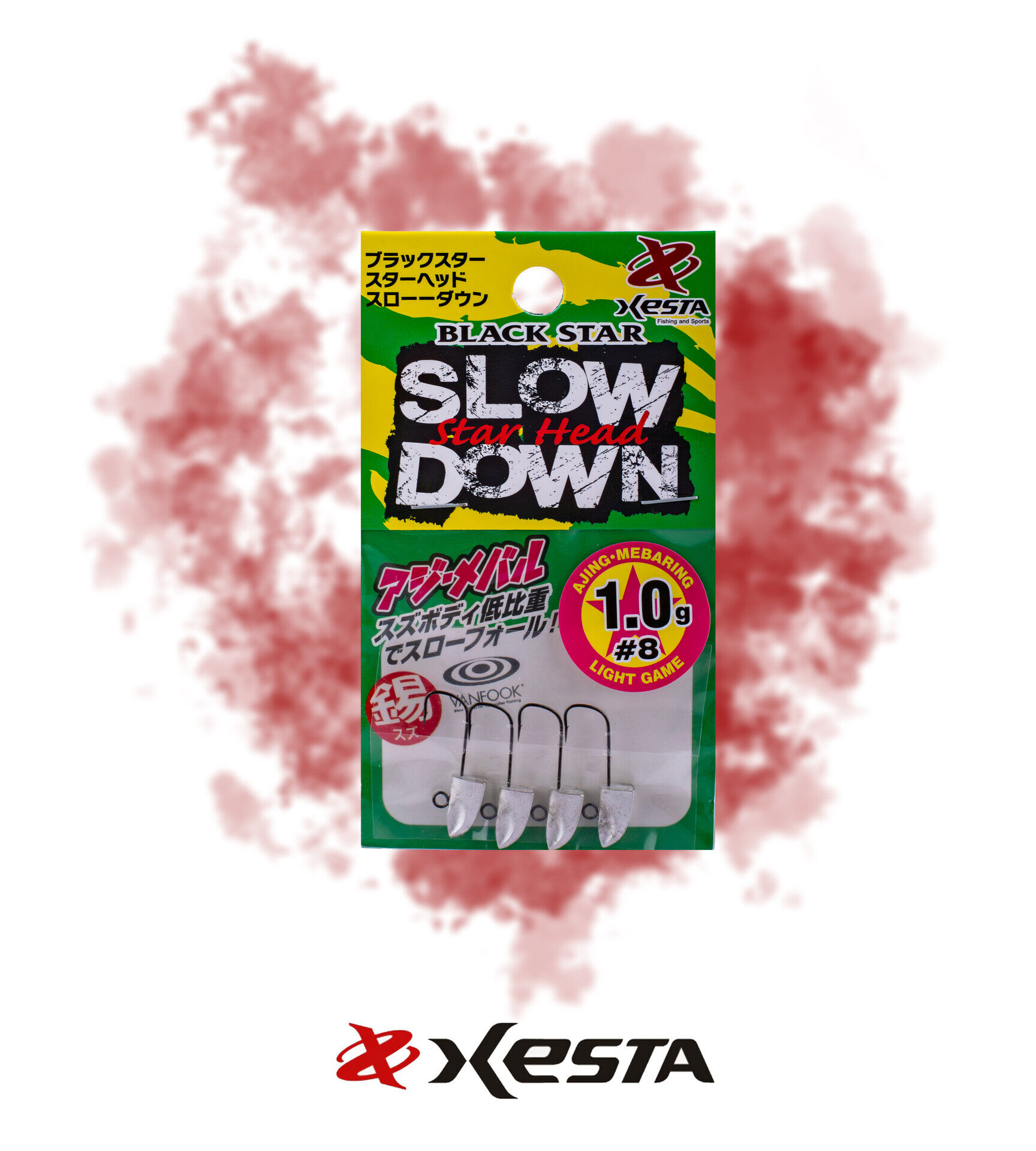 XESTA STAR HEAD SLOW DOWN JIGHEAD #8 4P 1.0G