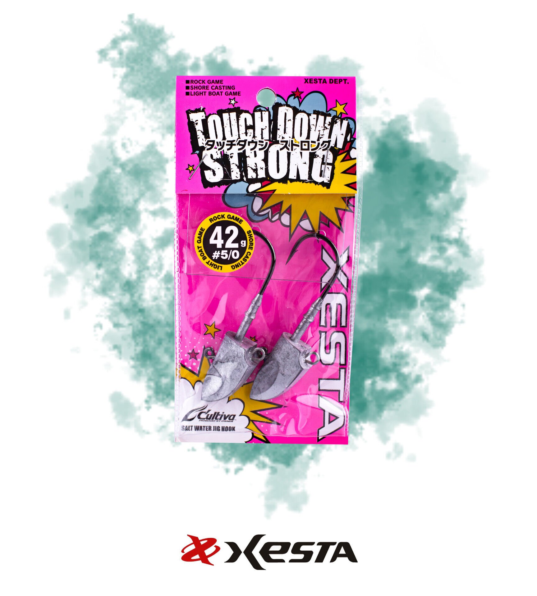 XESTA TOUCH DOWN STRONG JIGHEAD #5/0 2P 42G